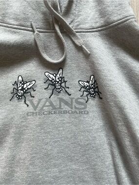Vans Gray Pullover Hoodie with Fly Graphic